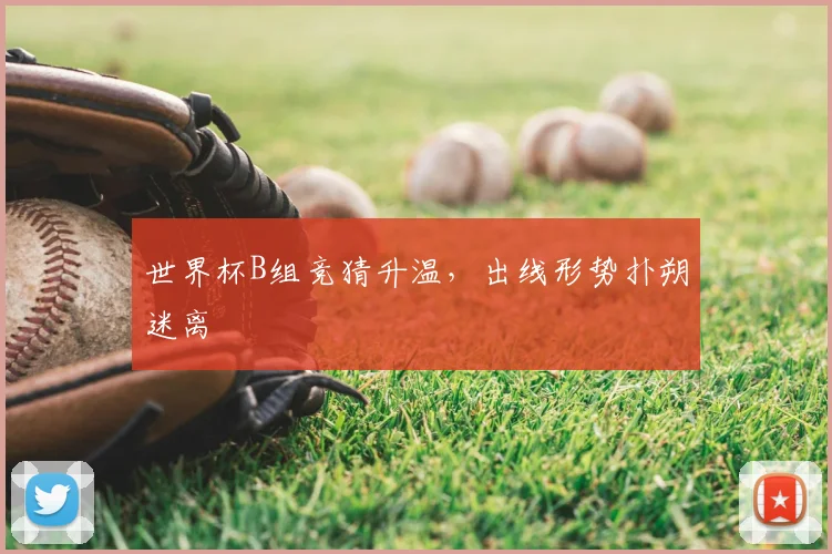 世界杯B组竞猜升温,出线形势扑朔迷离